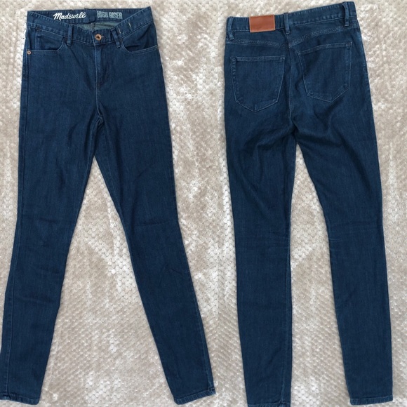 MADEWELL Skinny High Riser Dark Wash Jeans - Picture 4 of 8